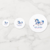 Magische Unicorn Rainbow 5th Birthday Party Confetti (Voorkanten)