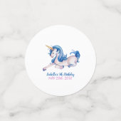 Magische Unicorn Rainbow 5th Birthday Party Confetti (Kleine voorkant)