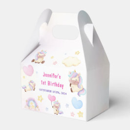 Magische Unicorn Rainbow Birthday Bedankdoosjes