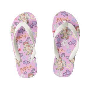 Magische Unicorn Roze. Teenslippers kind