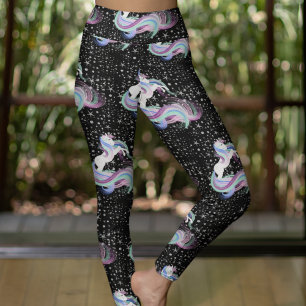 Magische unicorn Silver Stars Leggings