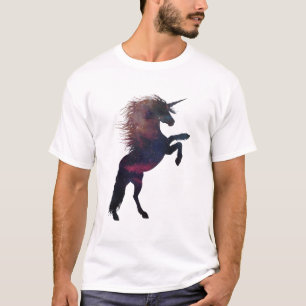 Magische Unicorn Space Nebula T-shirt