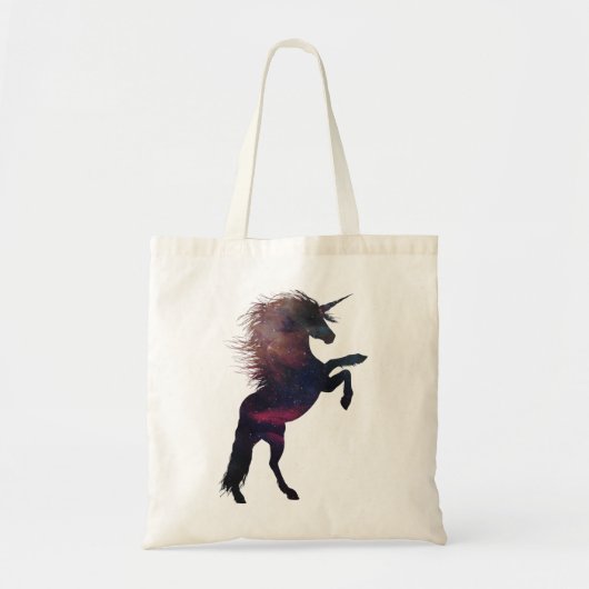Magische Unicorn Space Nebula Tote Bag (Voorkant)