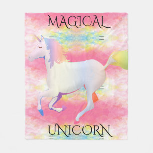 MAGISCHE UNICORN vlootsdeken. Fleece Deken