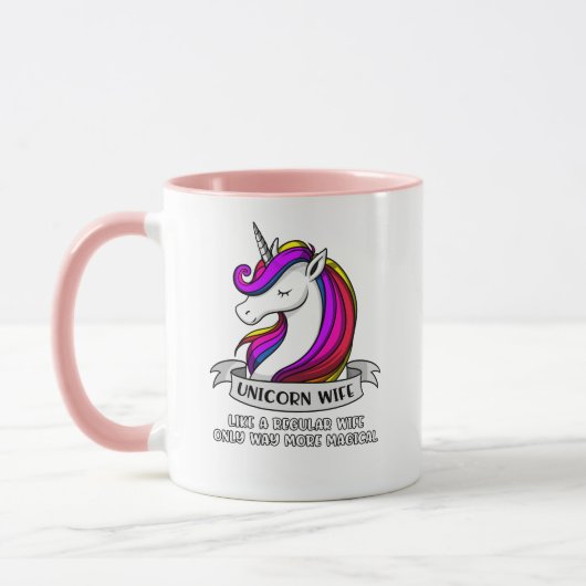 Magische Unicorn Wife Weemens Mok (Links)