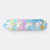 Magische Unicorns - Blauw Skateboard (Horizontaal)
