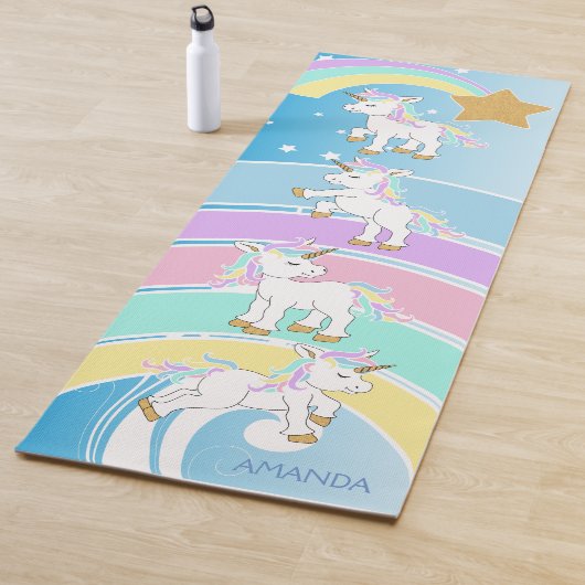 Magische Unicorns - Blue Yoga Mat (In situ)