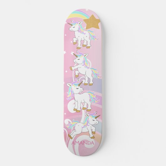 Magische Unicorns Skateboard (Voorkant)