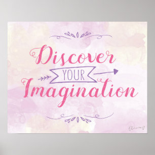 Magische Verbeeldings Poster (Roze)