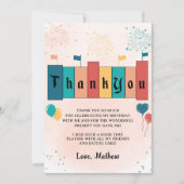 Magische Verjaardag Meisje Verjaardag Dank u kaart (Voorkant)