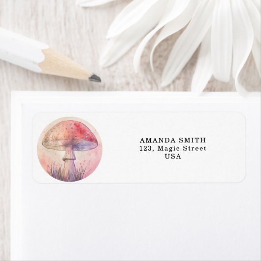 Magische vlieg agarisch etiket (Insitu)