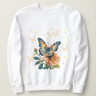 Magische Vlinder Bloemen T-Shirt