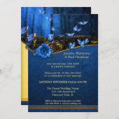 Magische Vlinder Uw Foto Post Bruiloft Feest Kaart (Voorkant / Achterkant)