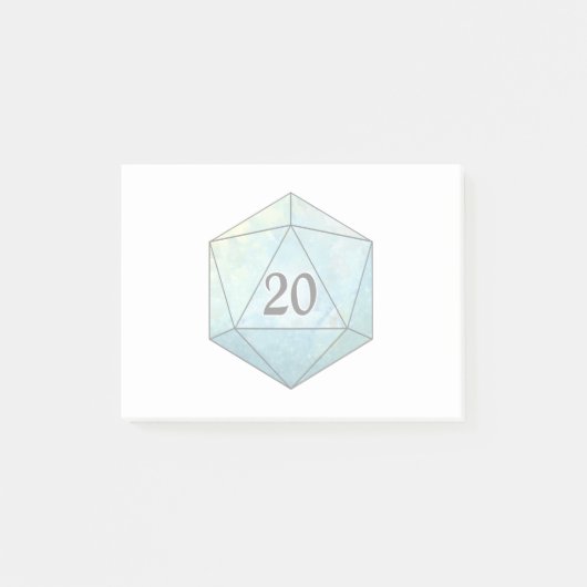 Magische vonk d20-dice post-it® notes (Voorkant)