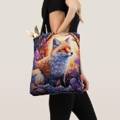 Magische vos in betoverd bos draagtas (Dichtbij)