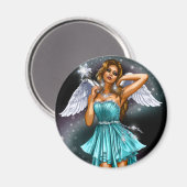 Magische Vrouw Fairy Magneet (Voorkant / Achterkant)