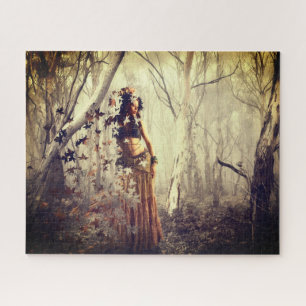 Magische vrouw natuur fantasy kunst puzzel