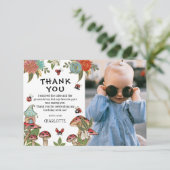 Magische Watercolor Lieveheersbeestje Meisje Verja Bedankkaart (Staand voorkant)