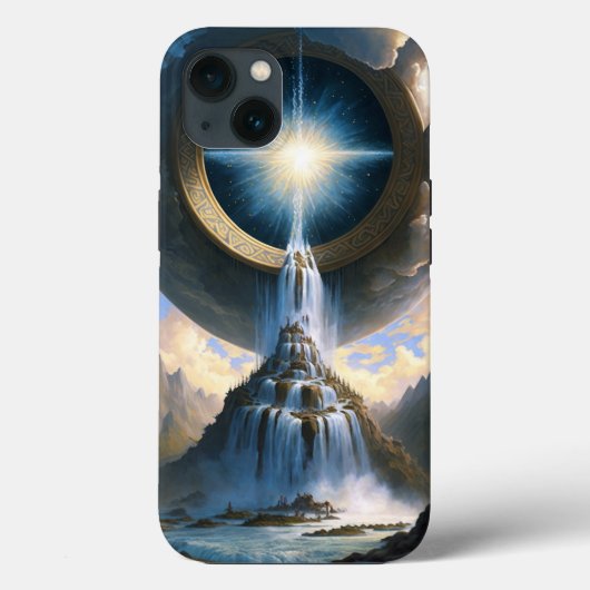Magische waterval Surreal Fantasy Art Case-Mate iPhone Case (Achterkant)