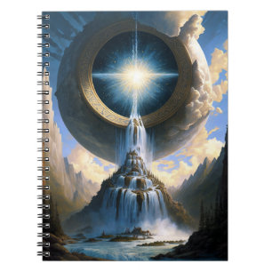 Magische waterval Surreal Fantasy Art Notitieboek