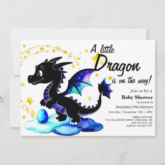 Magische Waterverf Dragon Boy Baby shower Kaart