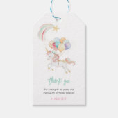 Magische Waterverf eenhoorn dank u gunst Cadeaulabel (Voorkant)