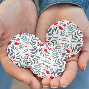 Magische Waterverf Garden Moederdag Ronde Button 5,7 Cm