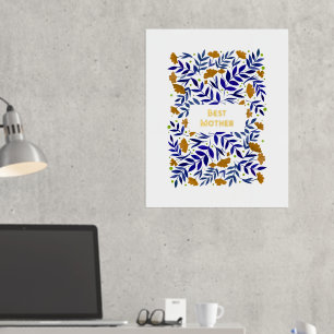 Magische Waterverf Gele tuin Moederdag Folie Afdrukken