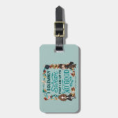 Magische Waterverf "Ik zweer plechtig" Bagagelabel (Voorkant verticaal)