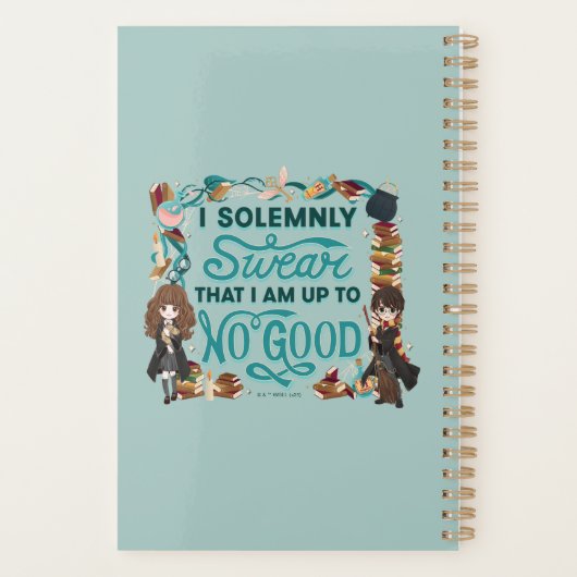 Magische Waterverf "Ik zweer plechtig" Planner (Achterkant)