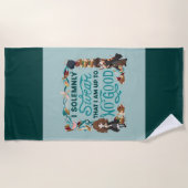 Magische Waterverf "Ik zweer plechtig" Strandlaken (Voorkant)