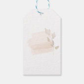 Magische Waterverf Wildbloem Tuin Dank u Cadeaulabel (Achterkant)