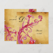 MAGISCHE WERVEL MONOGRAAM perkament  levendig held Kaart (Voorkant / Achterkant)