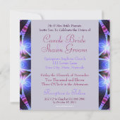 Magische wervelingen fractale kunst kaart (Achterkant)