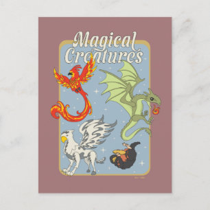 Magische Wezens Vintage Grafisch Briefkaart