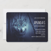 Magische Wilde Wolf met Amazing Blue Eyes
