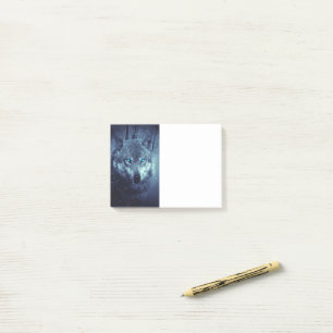 Magische Wilde Wolf met Amazing Blue Eyes Post-it® Notes