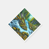 Magische Wilderness Bubbling Brook Servet (Hoek)