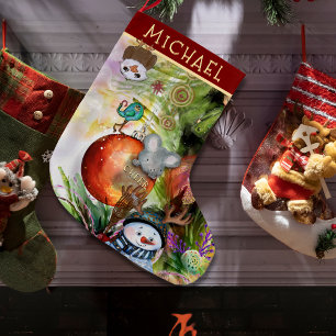 Magische Winter Funny Critters Kerstkous Grote Kerstsok