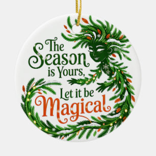 Magische Winter Geest Bos Koningin Kerst Ornament
