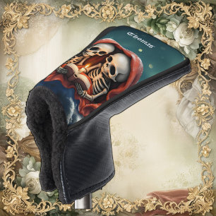 Magische wintermomenten, twee skeletten golfheadcover
