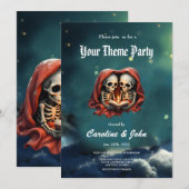 Magische wintermomenten, twee skeletten kaart (Voorkant / Achterkant)