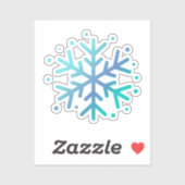 Magische wintersneeuwvlok sticker (Vel)