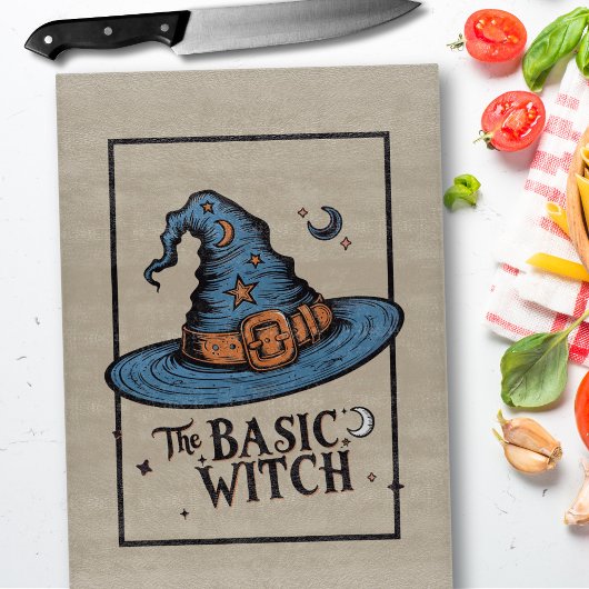 Magische  Witchy Pet Retro Halloween Witch Snijplank