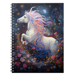 Magische Witte Paard Fantasie Kunst Notitieboek