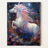 Magische Witte Paard Fantasie Kunst Planner (Achterkant)