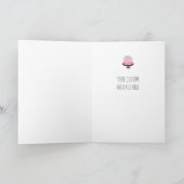 Magische wizard Roze Birthdae Birthday Cake Card Kaart (Binnen)