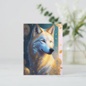 Magische Wolf, Postkruising Briefkaart (Staand voorkant)