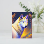 Magische Wolf, Postkruising Briefkaart (Staand voorkant)