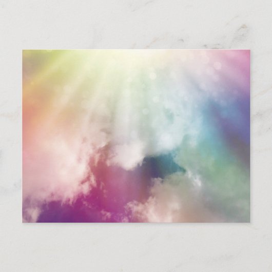 Magische wolken briefkaart (Voorkant)